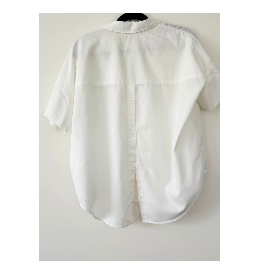 MADEWELL Courier Button-Back Shirt White S - Picture 7 of 9